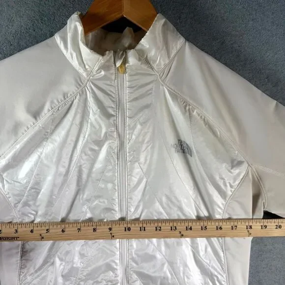 The North Face Primaloft Flight Series Jacket Women XL White Thumb Hole Full Zip - Picture 4 of 15